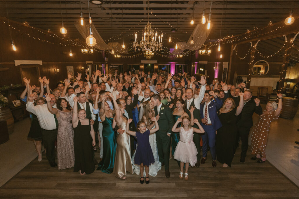 photo of all wedding guests