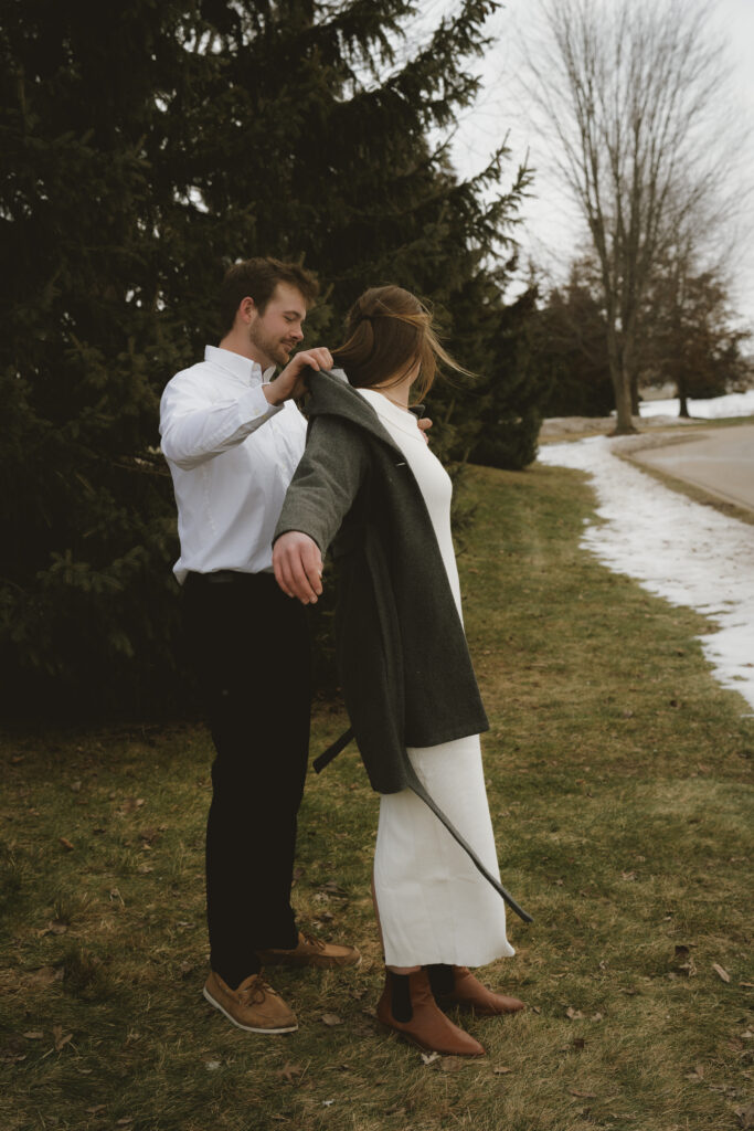 Newlyweds celebrating after a courthouse elopement near me