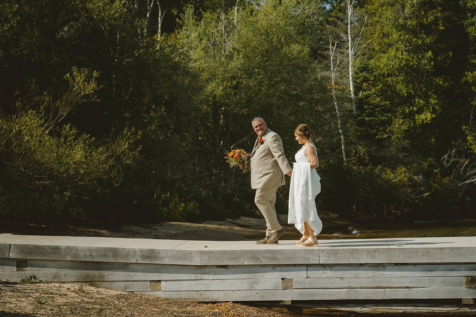 documentary style photos of the bride and groom from their dreamy wedding day