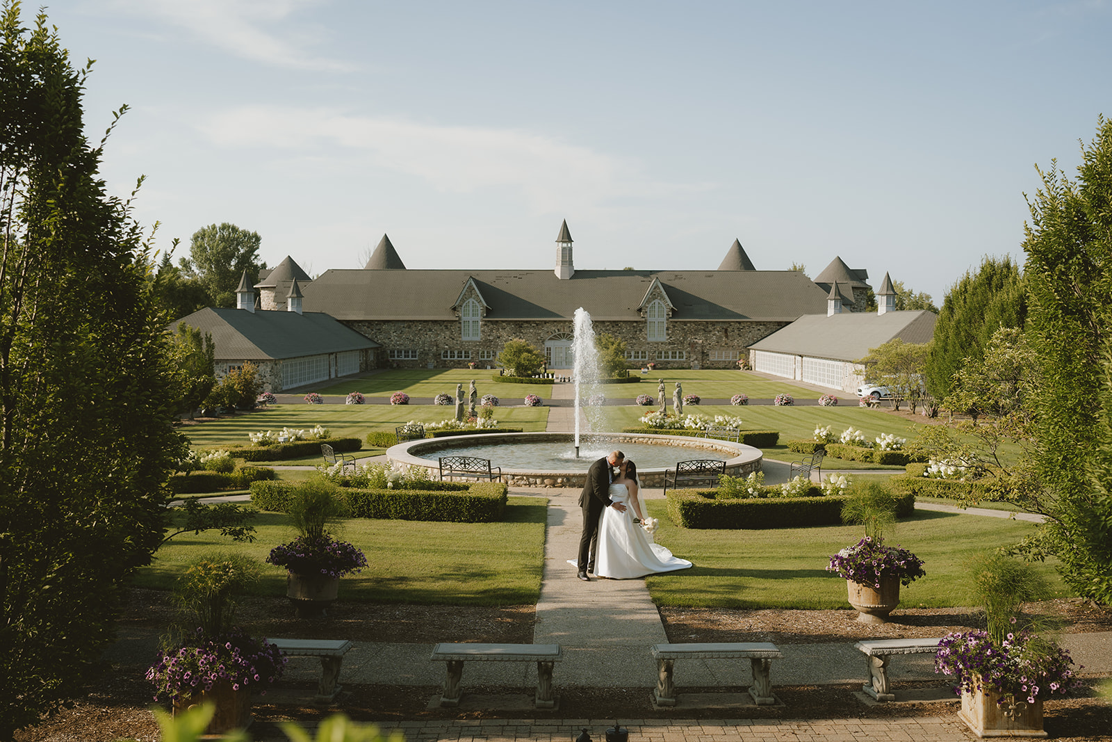 stunning photo of Castle farms, a northern michigan wedding venue perfect for a classy wedding!