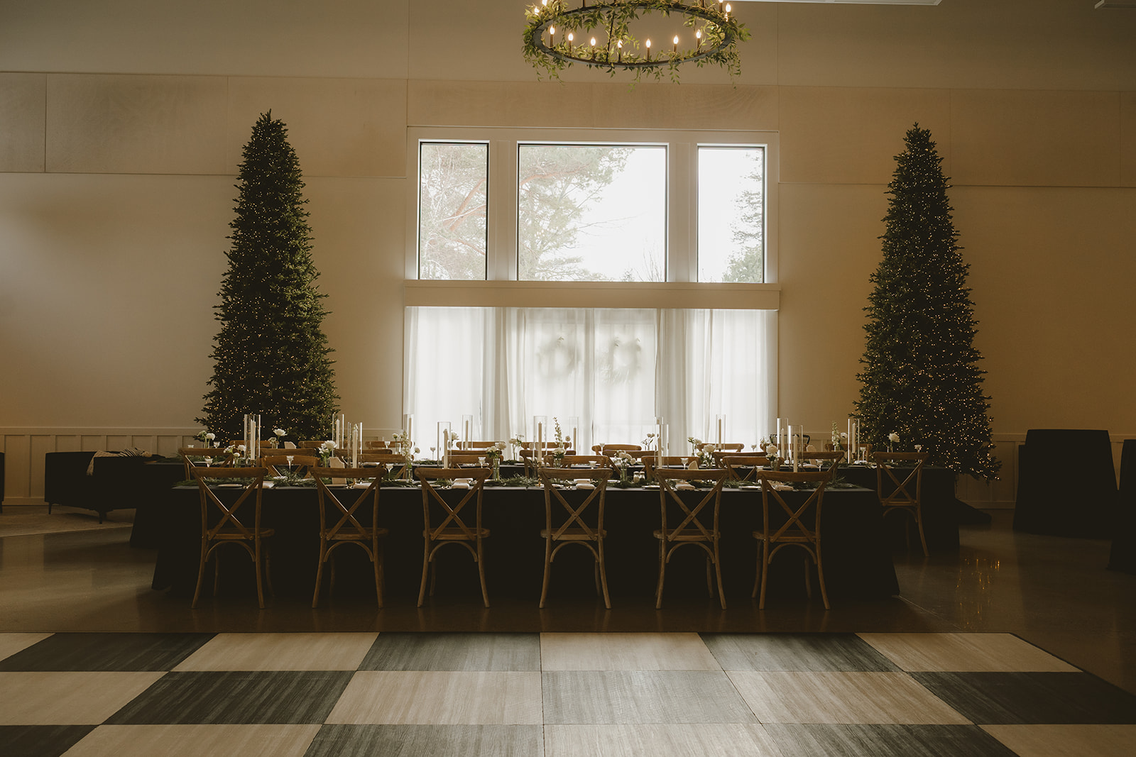winter reception in Michigan